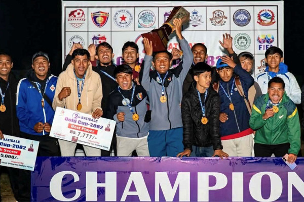 दोस्रो सतिसाले गोल्डकपको उपाधि इन्ट्रा पथरी-११ लाई